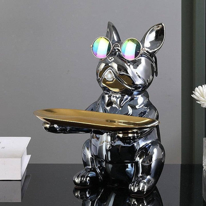 Vide Poche Design Bulldog | Oreo - Designix Vide poche Gris