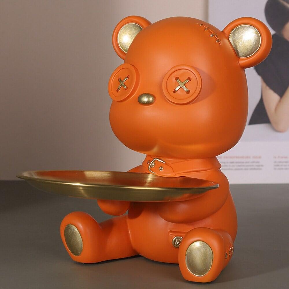 Vide Poche Design Ourson | Câlin | Designix - Vide poche Orange   - https://designix.fr/