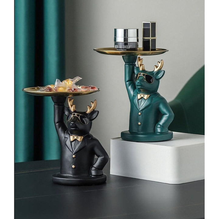 Vide Poche Design Cerf | Ginger - Designix Vide poche Noir