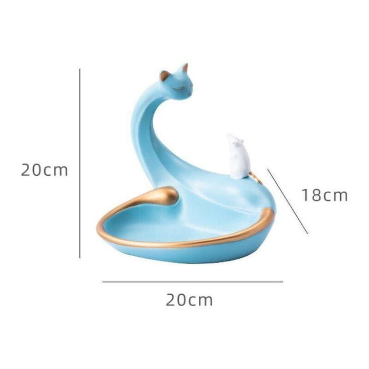 Vide Poche Design Chat | Jet - Designix Vide poche Bleu