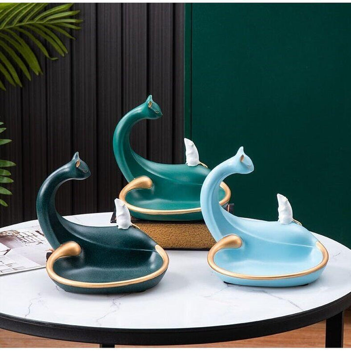 Vide Poche Design Chat | Jet - Designix Vide poche Noir