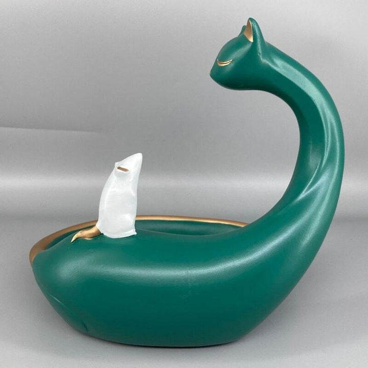 Vide Poche Design Chat | Jet - Designix Vide poche Vert