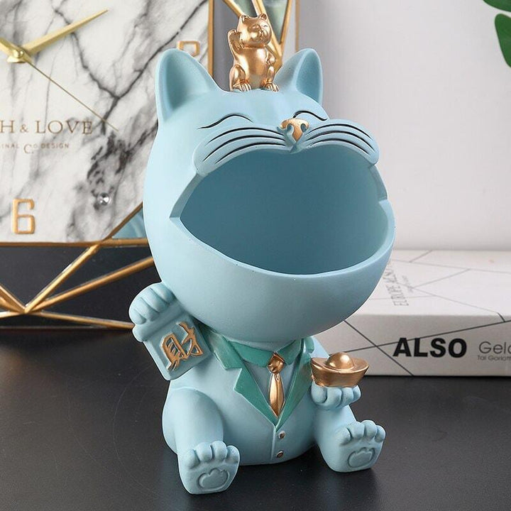Vide Poche Design Chat | Midnight - Designix Vide poche Vert