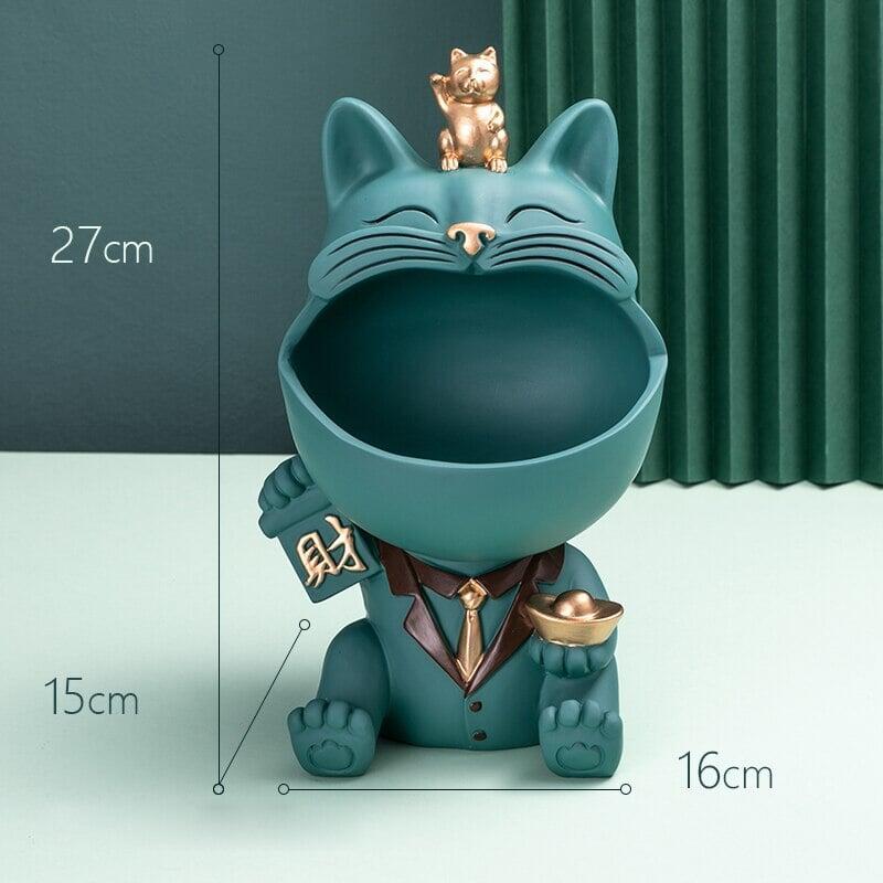 Vide Poche Design Chat | Midnight - Designix Vide poche Vert
