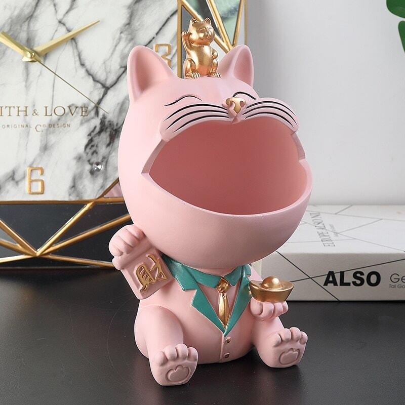 Vide Poche Design Chat | Midnight - Designix Vide poche Vert
