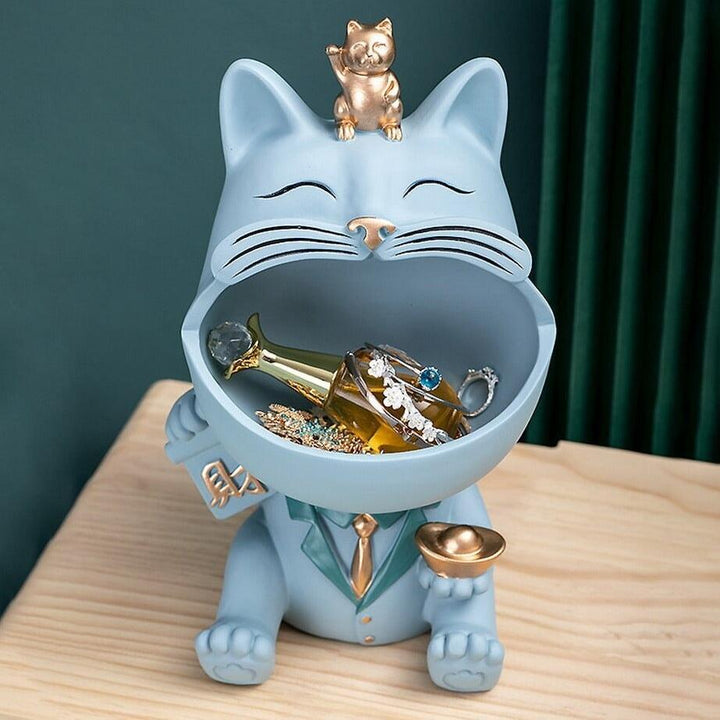 Vide Poche Design Chat | Midnight - Designix Vide poche Vert