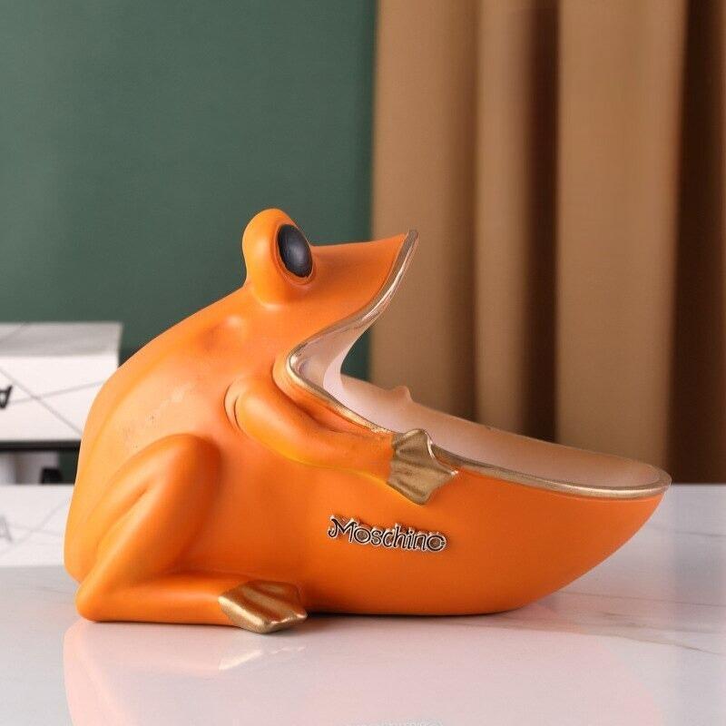 Vide Poche Design Grenouille | Chewie - Designix Vide poche Orange