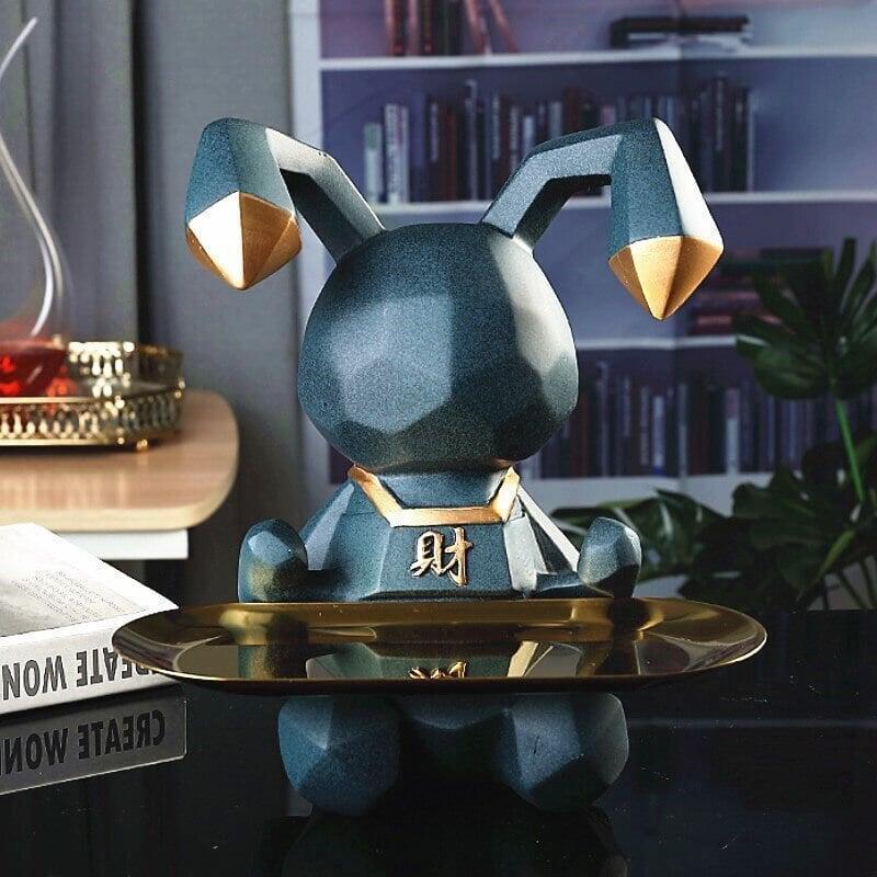 Vide Poche Design Lapin | Louie - Designix Vide poche Bleu