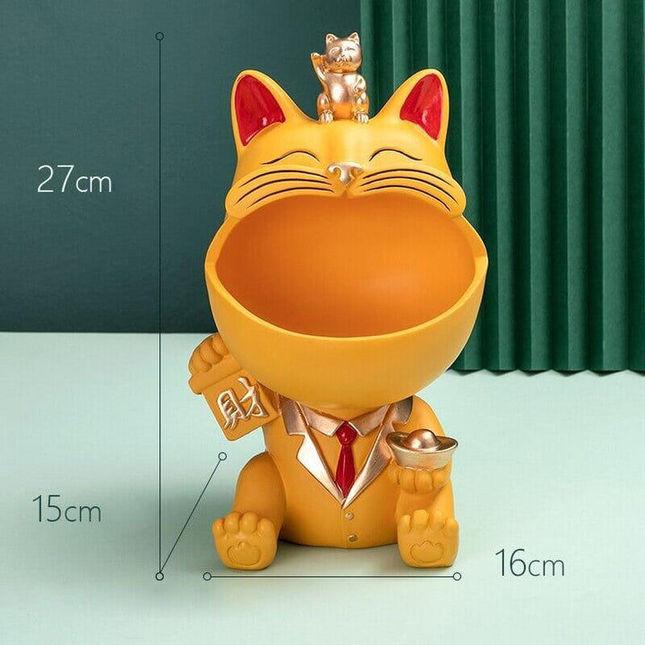 Vide Poche Design Chat | Midnight | Designix - Vide poche Orange   - https://designix.fr/