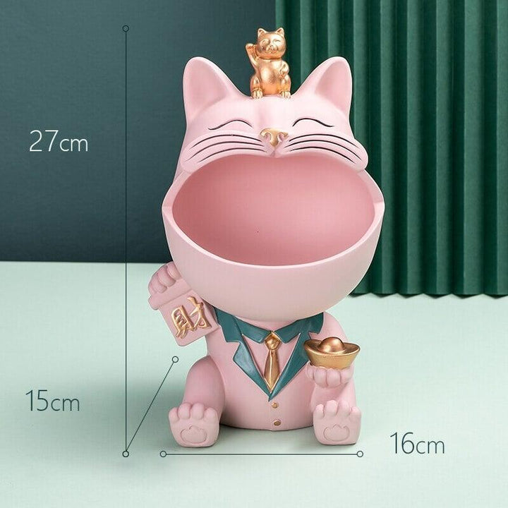 Vide Poche Design Chat | Midnight | Designix - Vide poche Rose   - https://designix.fr/