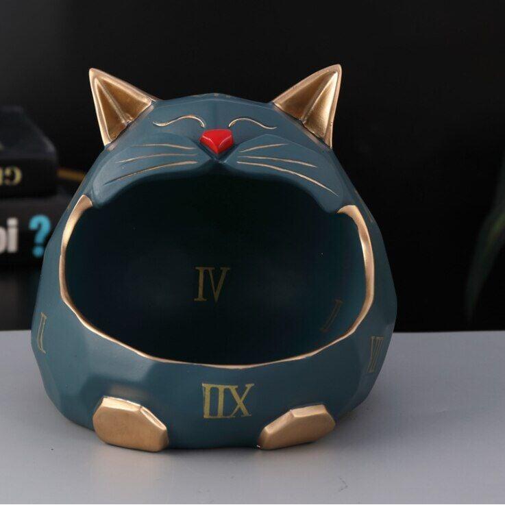 Vide Poche Design Chat | Mistoffelees | Designix - Vide poche Bleu   - https://designix.fr/