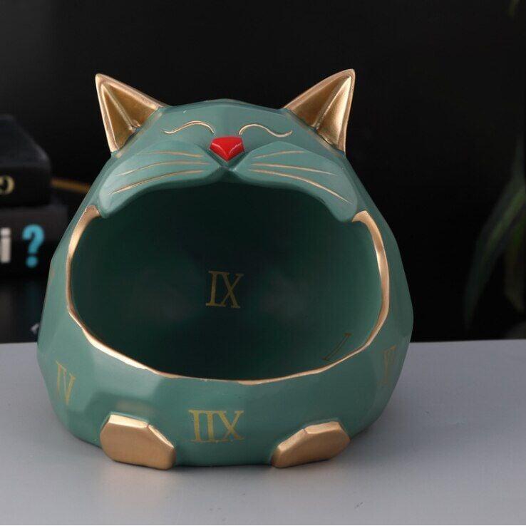 Vide Poche Design Chat | Mistoffelees | Designix - Vide poche Vert - https://designix.fr/