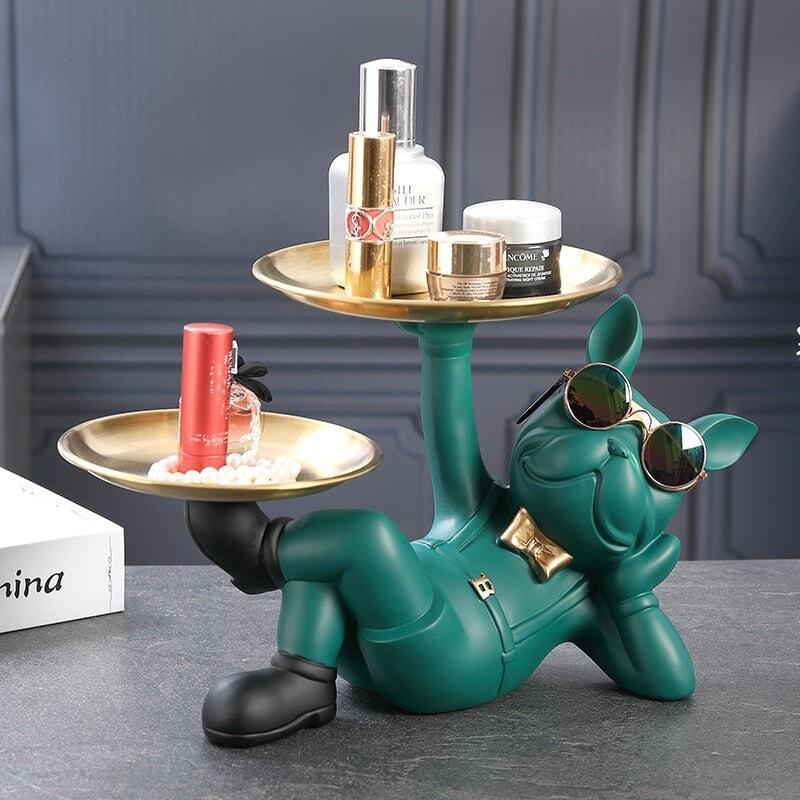 Vide Poche Design Bouledogue | Otis | Designix - Vide poche Vert   - https://designix.fr/