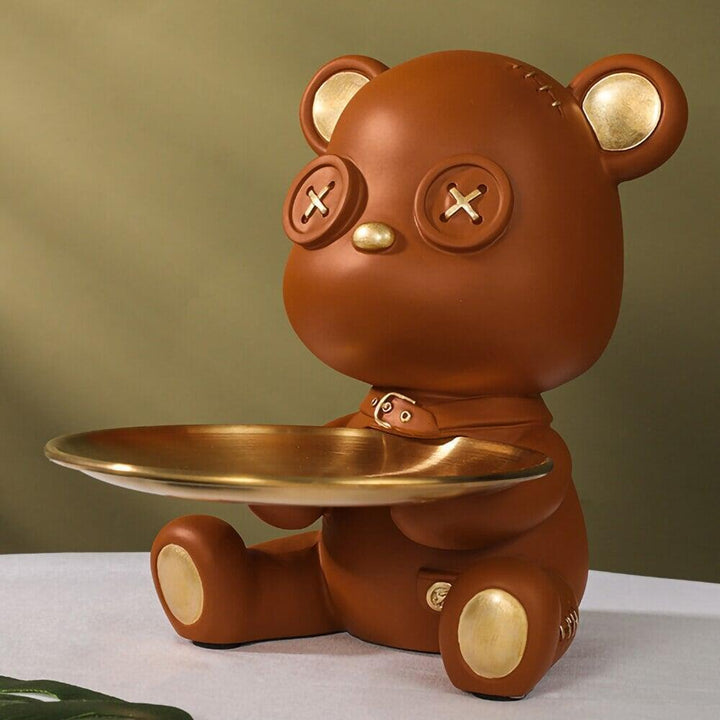 Vide Poche Design Ourson | Câlin - Designix Vide poche Marron