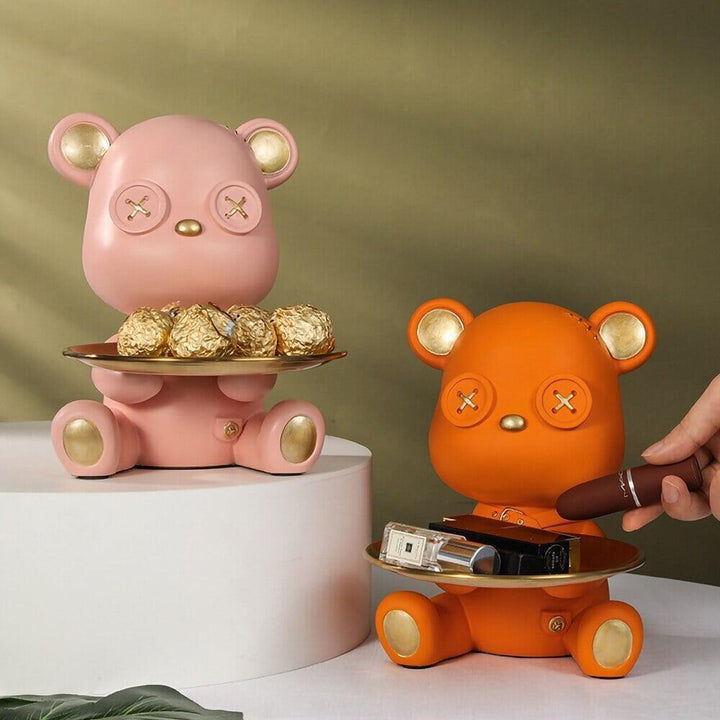 Vide Poche Design Ourson | Câlin - Designix Vide poche Rose