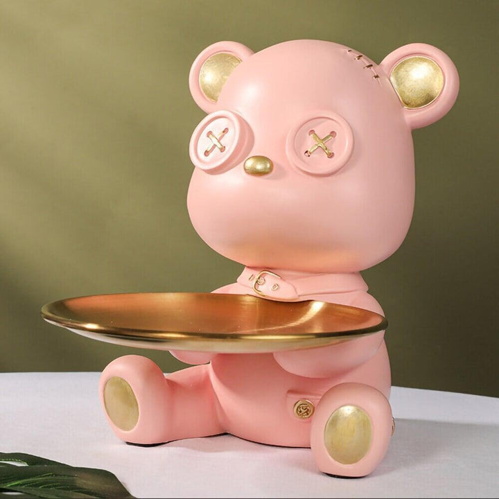 Vide Poche Design Ourson | Câlin - Designix Vide poche Rose