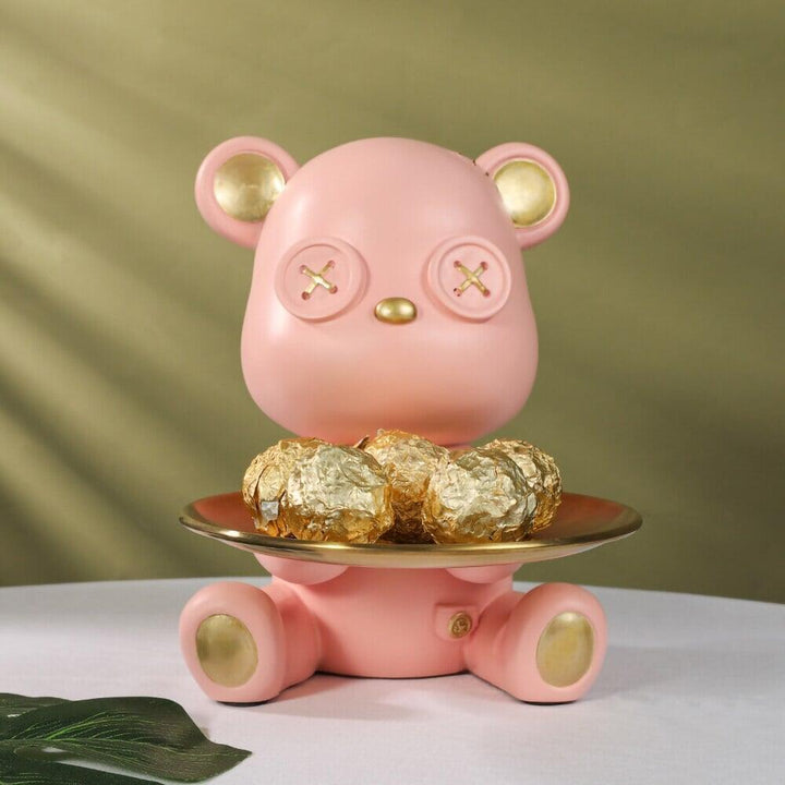 Vide Poche Design Ourson | Câlin - Designix Vide poche Rose