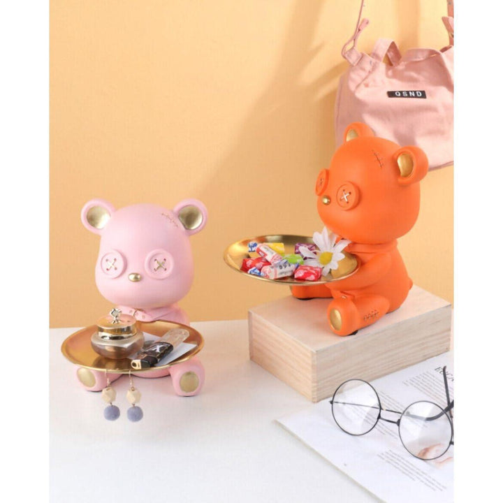 Vide Poche Design Ourson | Câlin - Designix Vide poche Rose