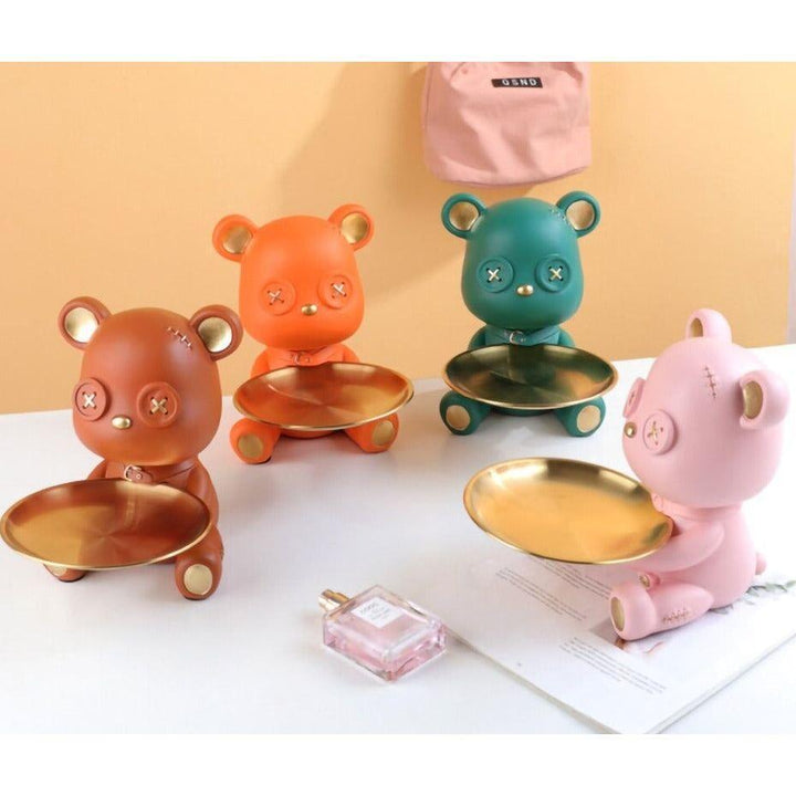 Vide Poche Design Ourson | Câlin - Designix Vide poche Rose