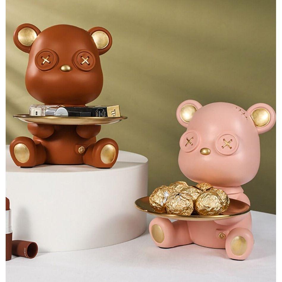 Vide Poche Design Ourson | Câlin - Designix Vide poche Vert