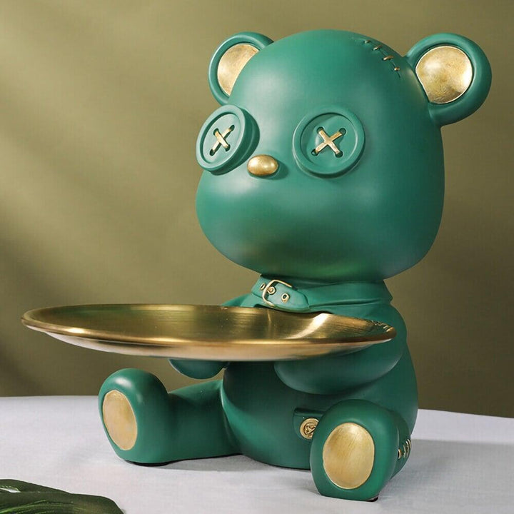 Vide Poche Design Ourson | Câlin - Designix Vide poche Vert