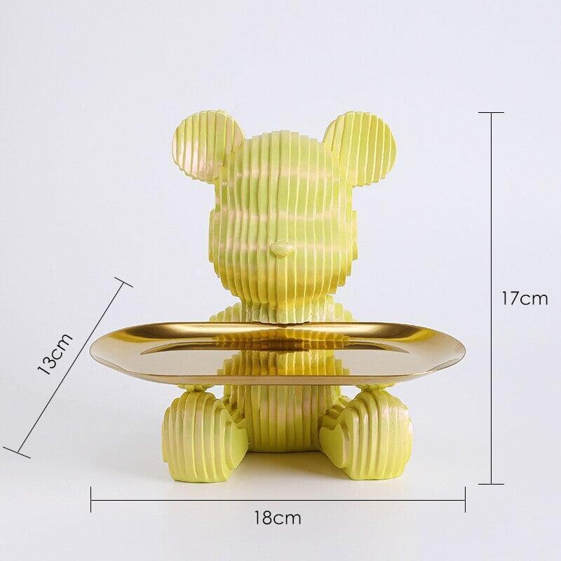Vide Poche Design Ourson | Choupinou - Designix Vide poche Assis Vert
