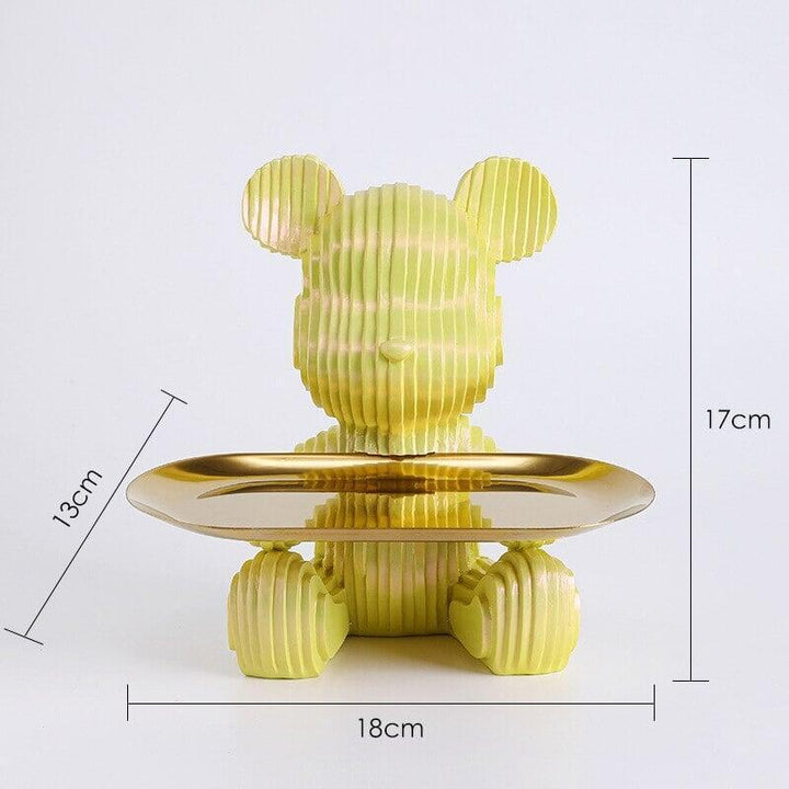 Vide Poche Design Ourson | Choupinou - Designix Vide poche Assis Vert