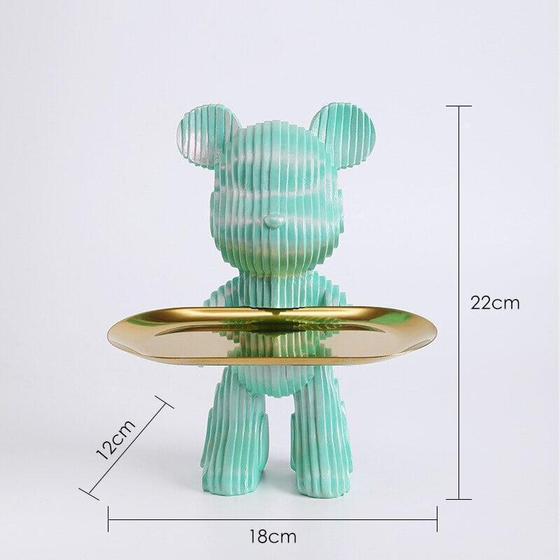 Vide Poche Design Ourson | Choupinou - Designix Vide poche Debout Vert foncé