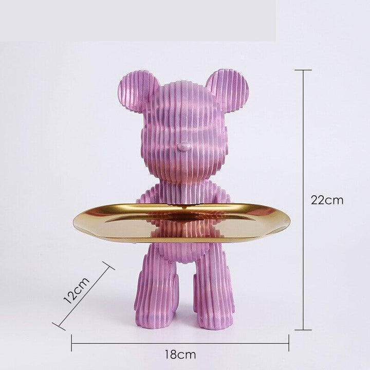Vide Poche Design Ourson | Choupinou - Designix Vide poche Debout Violet