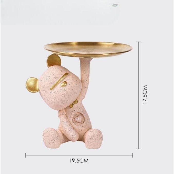 Vide Poche Design Ourson | Teddy - Designix Vide poche Rose