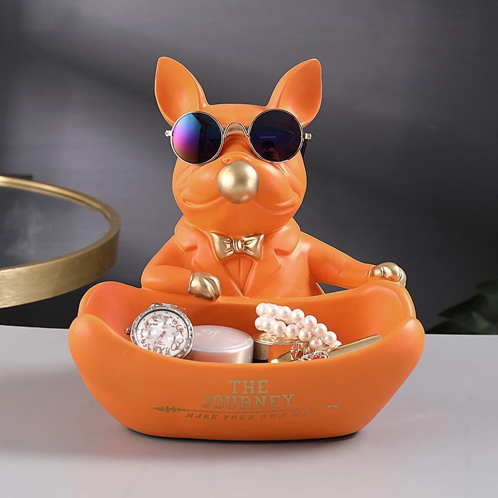 Vide Poche Design Bouledogue | Peanut | Designix - Vide poche    - https://designix.fr/