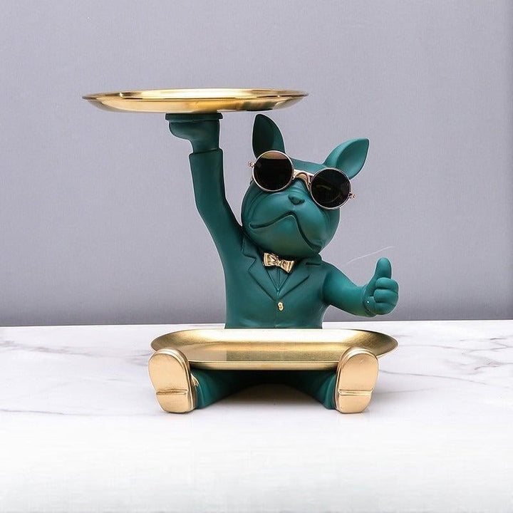 Vide Poche Design Bouledogue | P'tit Chou | Designix - Vide poche Vert   - https://designix.fr/