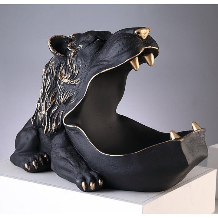 Vide Poche Design Lion | Rocco | Designix - Vide poche Noir - https://designix.fr/