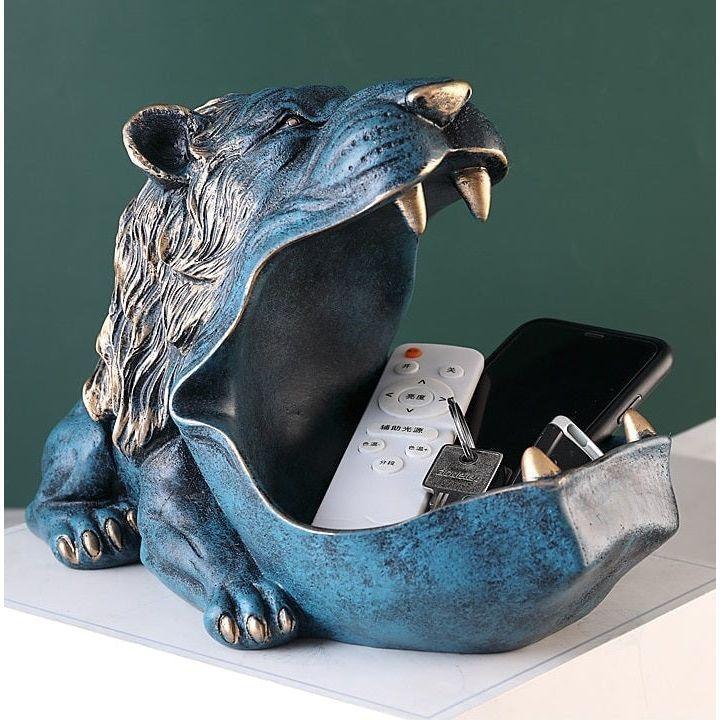 Vide Poche Design Lion | Rocco | Designix - Vide poche Bleu - https://designix.fr/