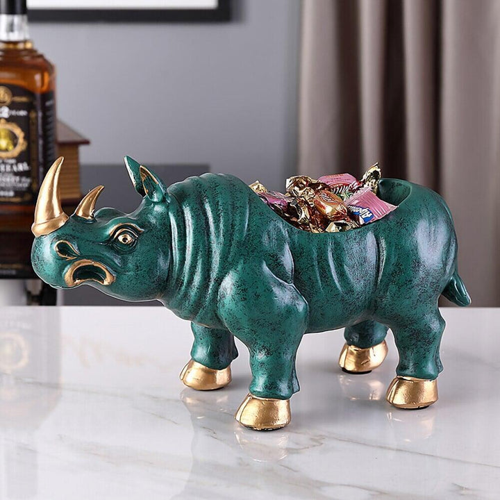 Vide Poche Design Rhinocéros | Sharky | Designix - Vide poche Noir - https://designix.fr/