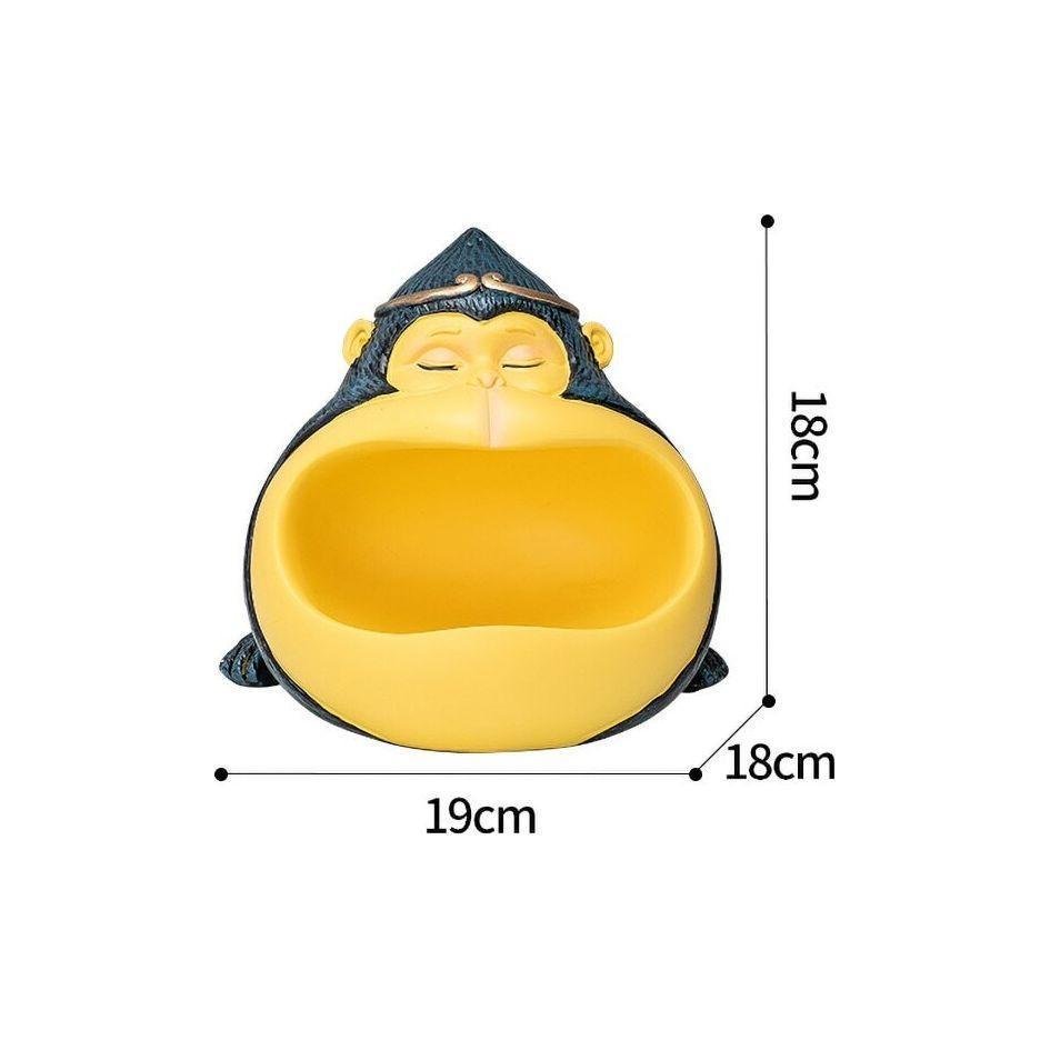Vide Poche Design Singe | Bambou - Designix Vide poche Jaune