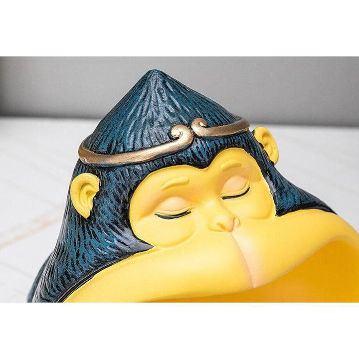 Vide Poche Design Singe | Bambou - Designix Vide poche Jaune