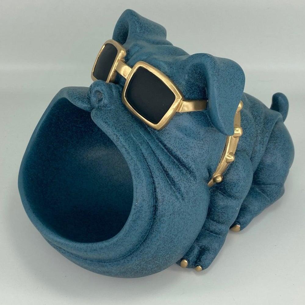 Vide Poche Design Bouledogue | Tank | Designix - Vide poche Bleu - https://designix.fr/