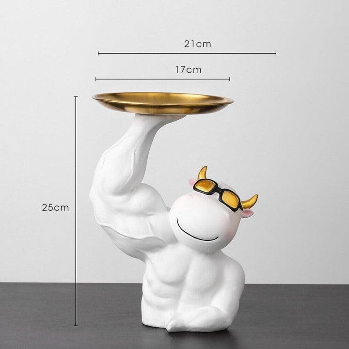 Vide Poche Design Taureau | Brutus - Designix Vide poche Blanc