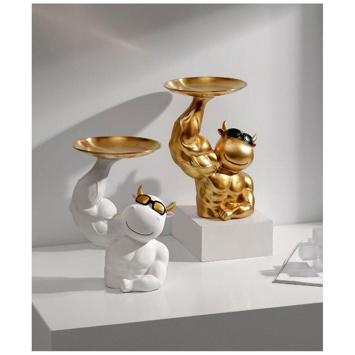 Vide Poche Design Taureau | Brutus - Designix Vide poche Doré