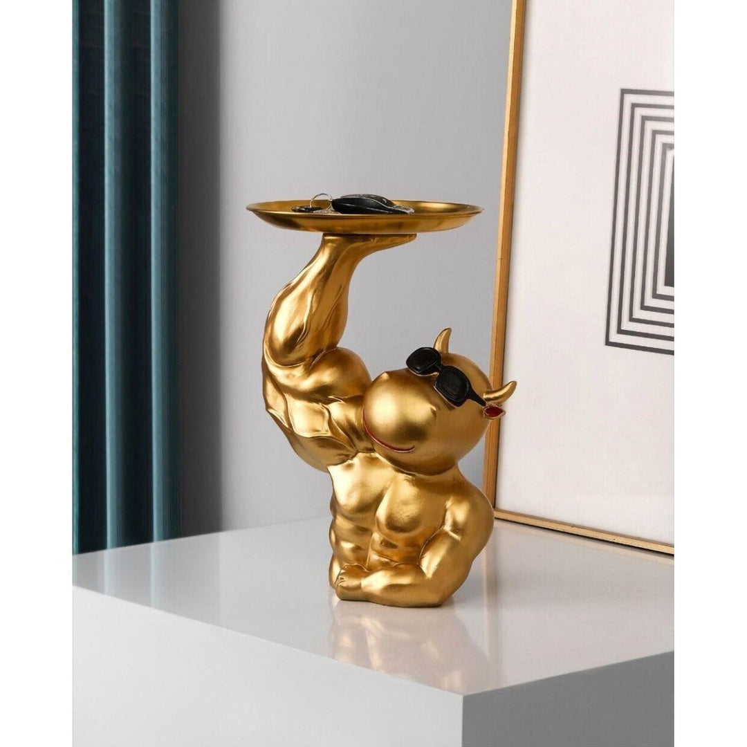 Vide Poche Design Taureau | Brutus - Designix Vide poche Doré