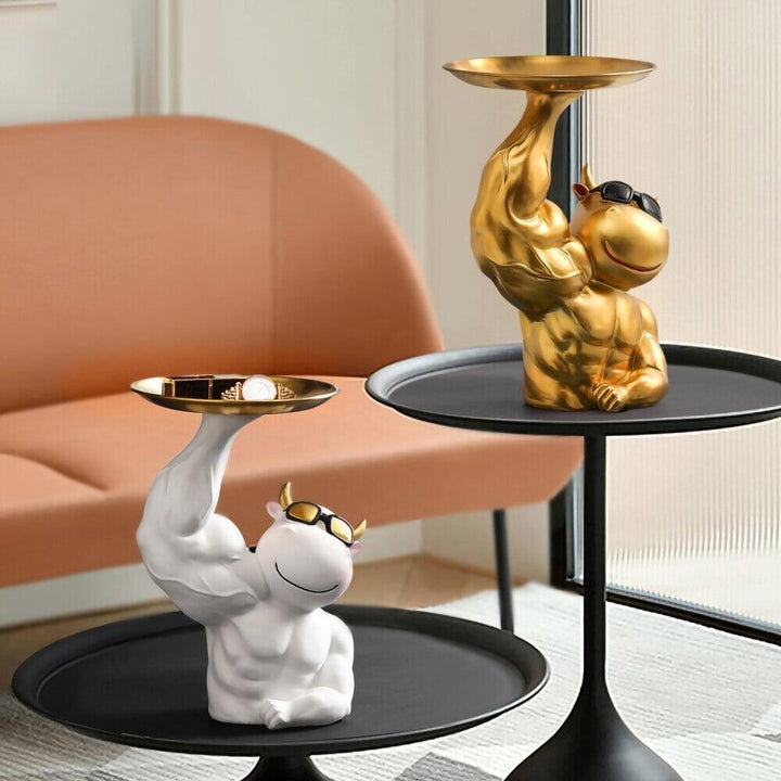 Vide Poche Design Taureau | Brutus - Designix Vide poche Doré