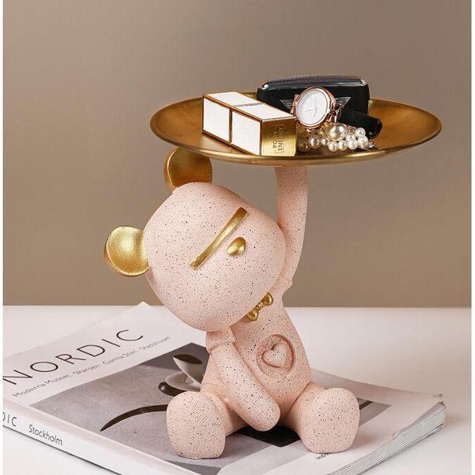 Vide Poche Design | Teddy | Designix - Vide poche Rose   - https://designix.fr/