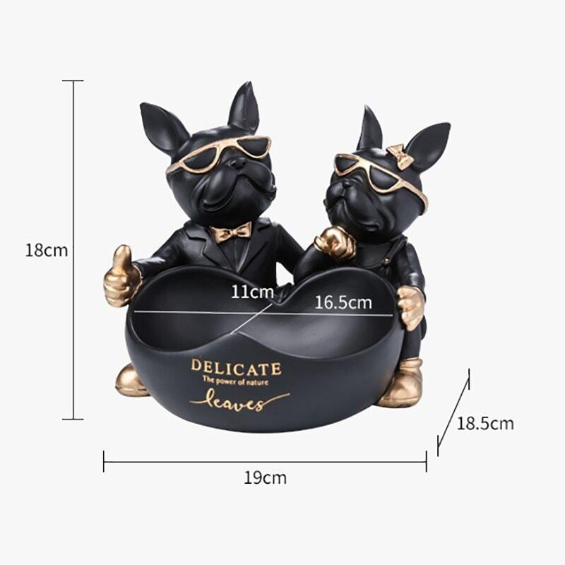 Vide Poche Design Bouledogue | Whiskers | Designix - Vide poche    - https://designix.fr/