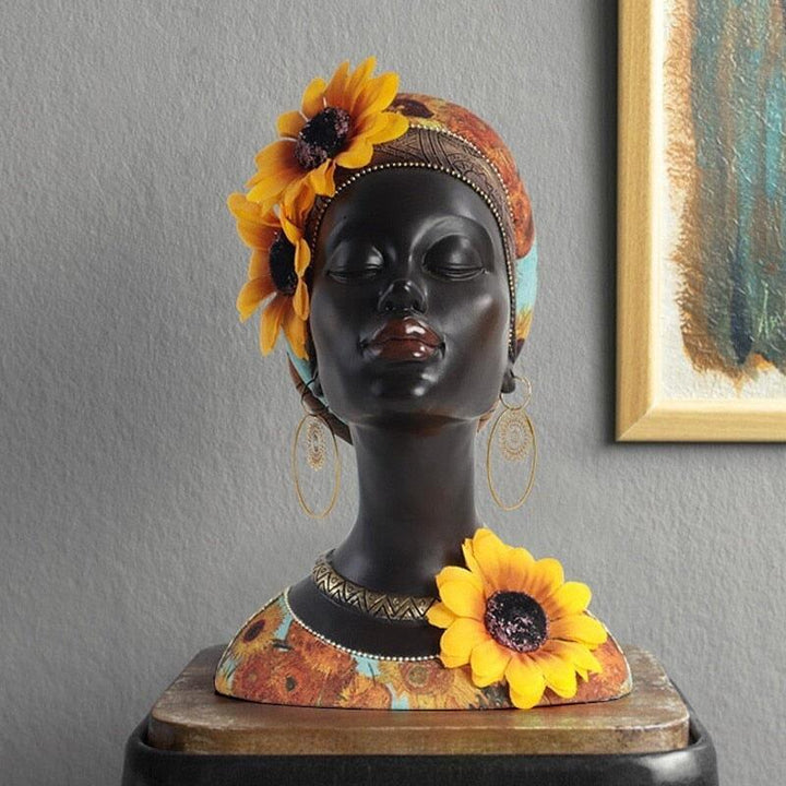 Figurines Africaines Résine Tissu | Designix - 2222 - https://designix.fr/