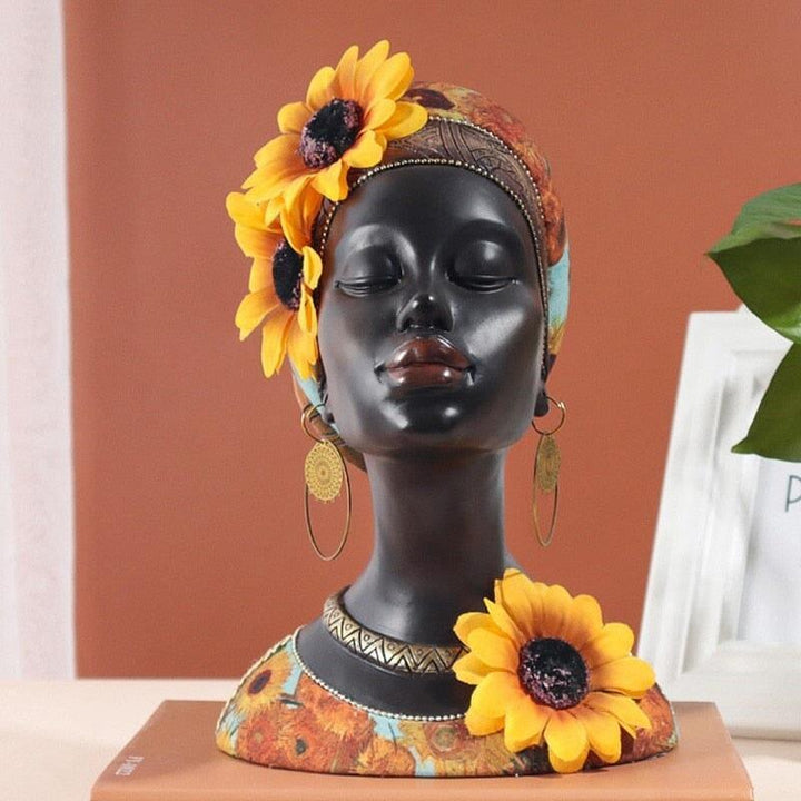 Figurines Africaines Résine Tissu | Designix - 2222 - https://designix.fr/