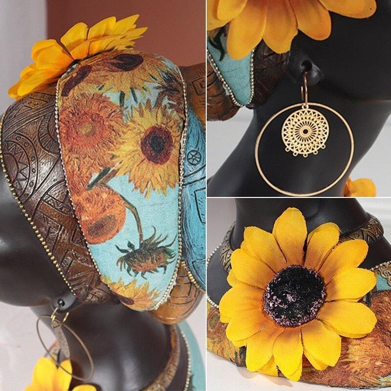 Figurines Africaines Résine Tissu | Designix - 2222 - https://designix.fr/