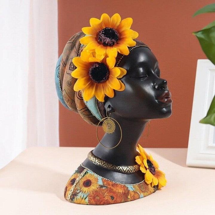 Figurines Africaines Résine Tissu | Designix - 2222 - https://designix.fr/