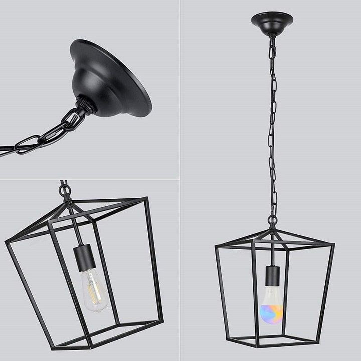 "Suspension Industrielle Vintage Noire" | Designix - 2222 - https://designix.fr/